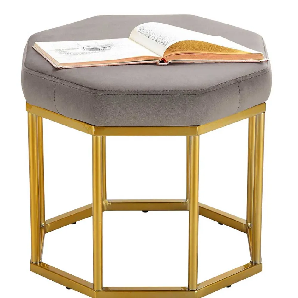 Wohnen Hocker<Polsterhocker in achteckiger Form - Lorossa