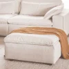 Wohnen Hocker<Polsterhocker in Beige Stoff - Praia