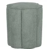 Wohnen Hocker<Polsterhocker in Blaugrau Boucle - Ruffos (2er Set)