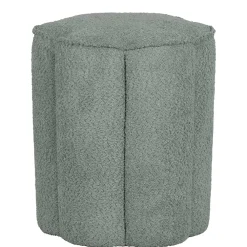 Wohnen Hocker<Polsterhocker in Blaugrau Boucle - Ruffos (2er Set)