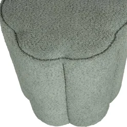 Wohnen Hocker<Polsterhocker in Blaugrau Boucle - Ruffos (2er Set)