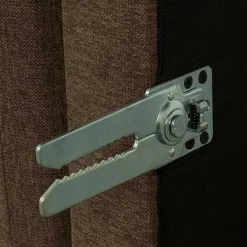 Wohnen Hocker<Polsterhocker in Braun und Schwarz - Ravonia