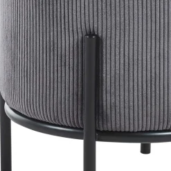 Wohnen Hocker<Polsterhocker in Grau Cord - Suruga