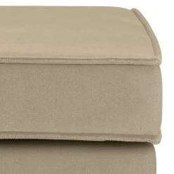 Wohnen Hocker<Polsterhocker in Khaki Samt - Afeiro