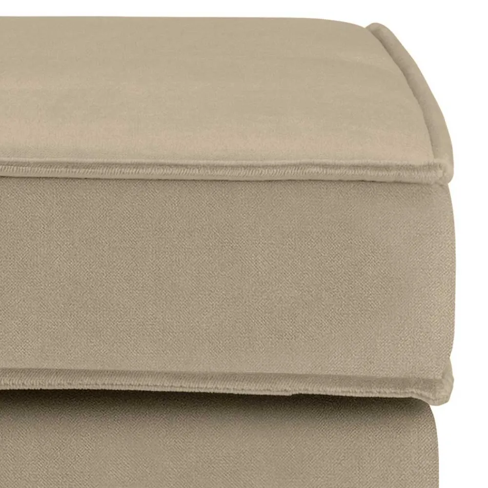 Wohnen Hocker<Polsterhocker in Khaki Samt - Afeiro