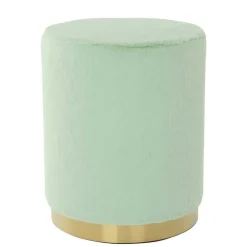 Wohnen Hocker<Polsterhocker in Mintgrün mit Gold - Candura