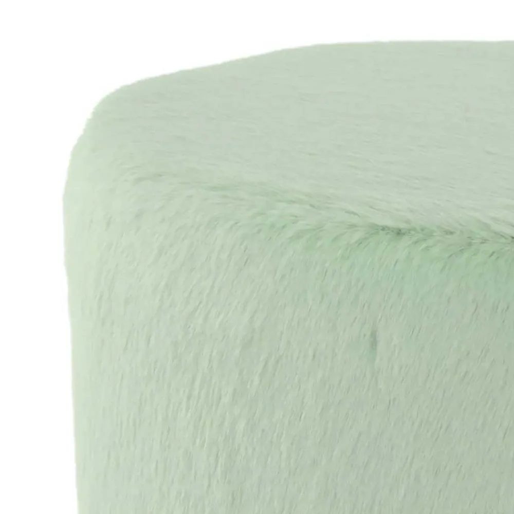 Wohnen Hocker<Polsterhocker in Mintgrün mit Gold - Candura