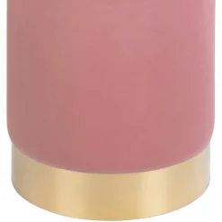 Wohnen Hocker<Polsterhocker in Rosa & Messingfarben - Ontentas