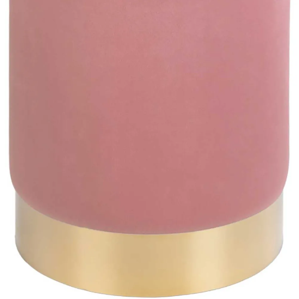 Wohnen Hocker<Polsterhocker in Rosa & Messingfarben - Ontentas