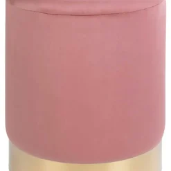 Wohnen Hocker<Polsterhocker in Rosa & Messingfarben - Ontentas