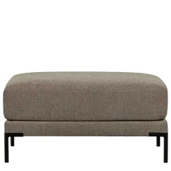 Wohnen Hocker<Polsterhocker in Taupe Stoff - 50x44x100 cm - Birte