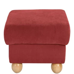 Wohnen Hocker<Polsterhocker in Terracotta und Buche - Jamey