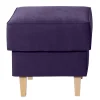 Wohnen Hocker<Polsterhocker in Violett Velours - Antonia