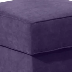 Wohnen Hocker<Polsterhocker in Violett Velours - Antonia