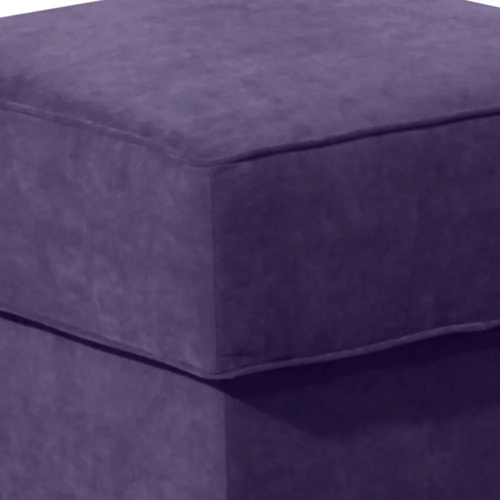 Wohnen Hocker<Polsterhocker in Violett Velours - Antonia