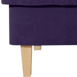 Wohnen Hocker<Polsterhocker in Violett Velours - Antonia