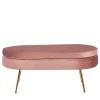 Wohnen Hocker<Polsterhocker mit Samtbezug in Rosa - Kumar