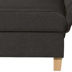 Wohnen Sofas<Polsterliege in Dunkelbraun mit Buche - Andino