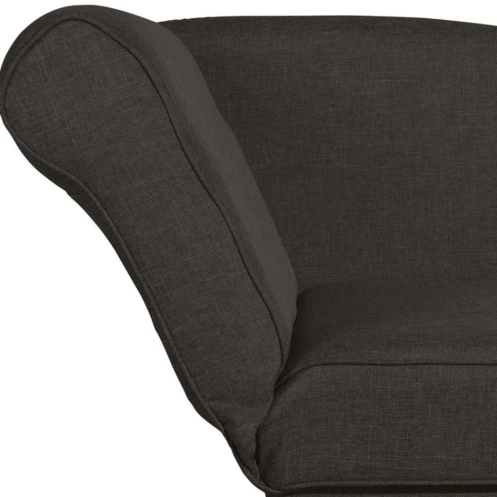 Wohnen Sofas<Polsterliege in Dunkelbraun mit Buche - Andino