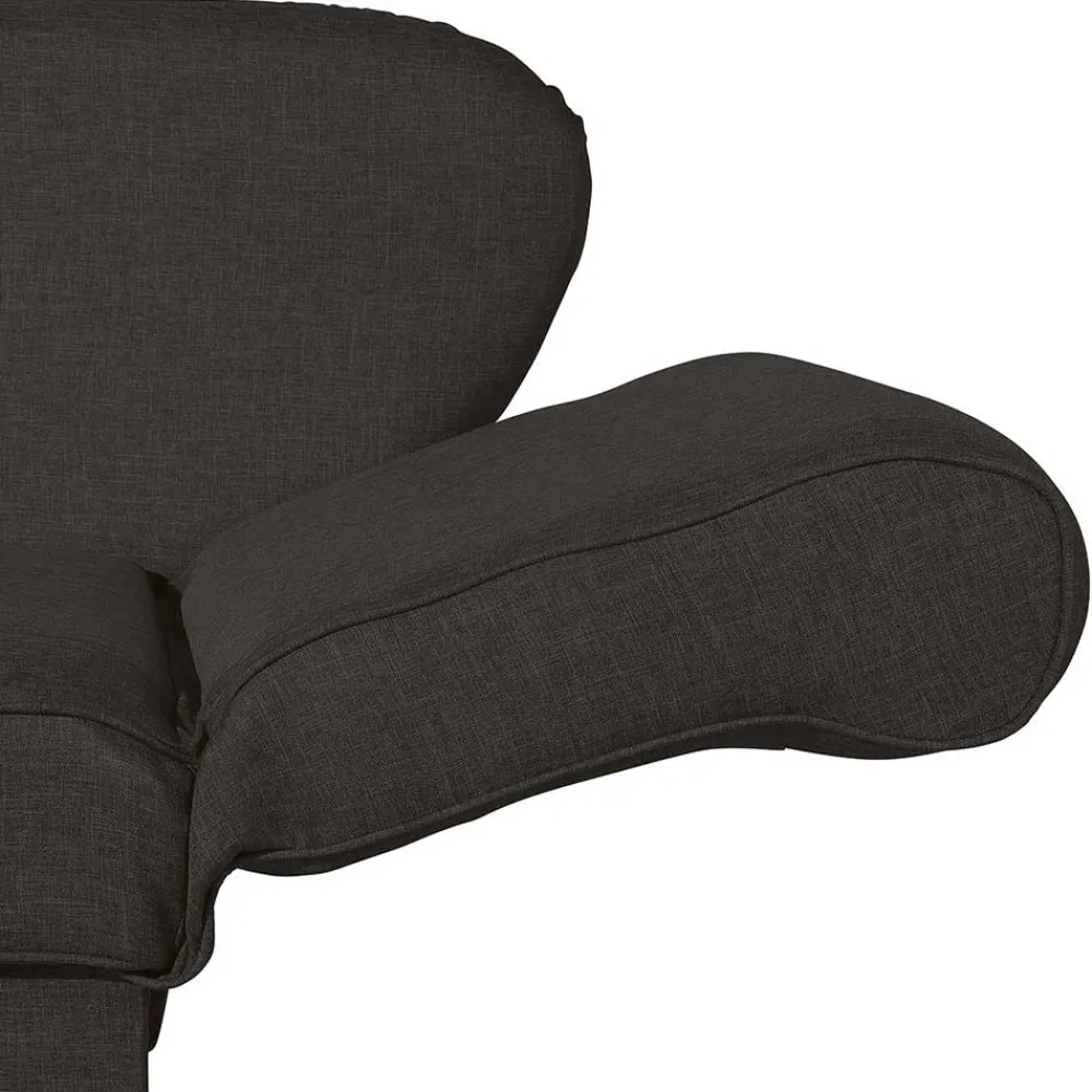 Wohnen Sofas<Polsterliege in Dunkelbraun mit Buche - Andino