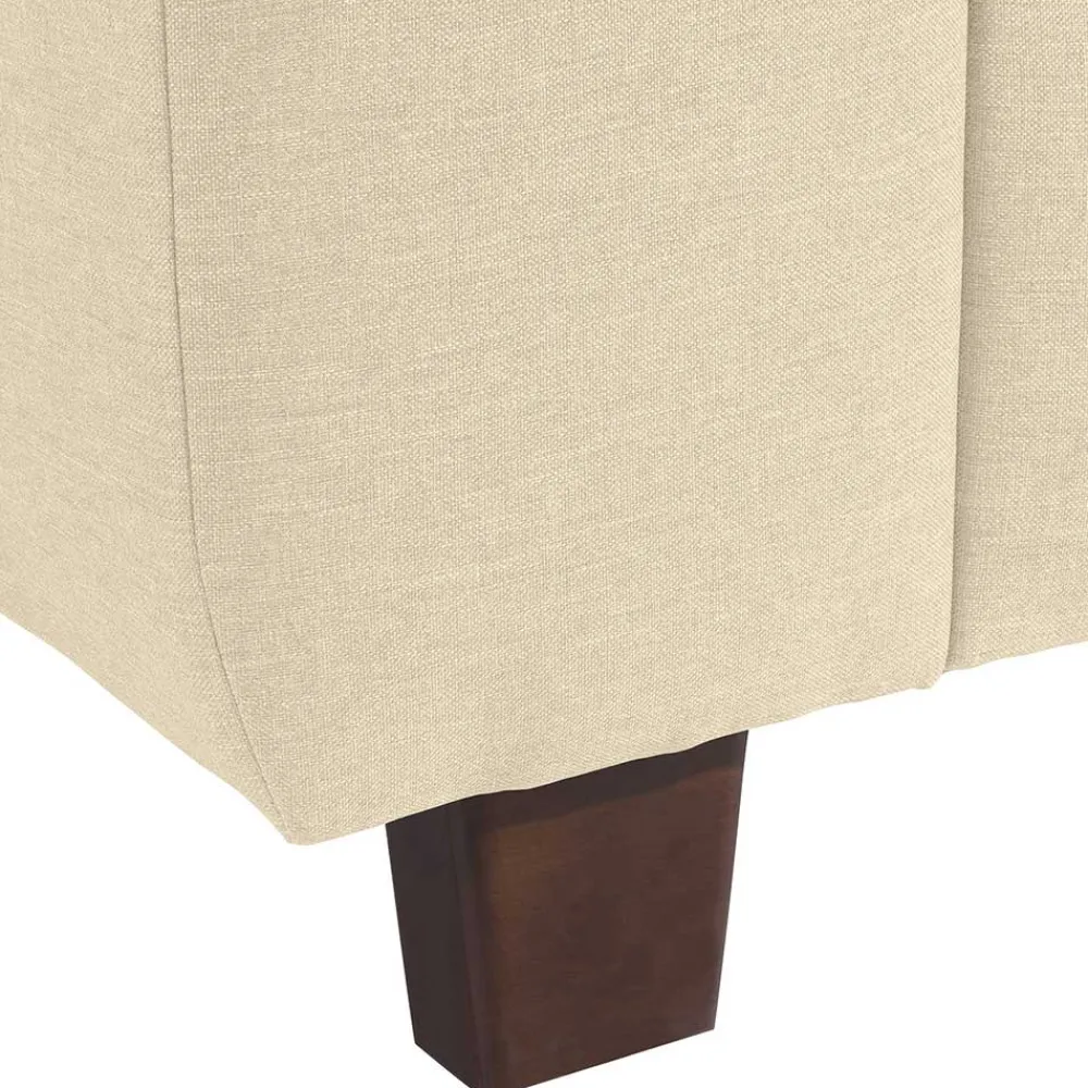 Wohnen Sessel<Polstersessel in Beige und Nussbaum Braun - Nando
