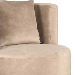 Wohnen Sessel<Polstersessel in Beige Velours - Sealand