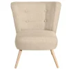 Wohnen Sessel<Polstersessel in Beige Webstoff - Hooka
