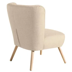 Wohnen Sessel<Polstersessel in Beige Webstoff - Hooka