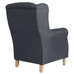 Wohnen Sessel<Polstersessel in Jeansblau und Buche - Patronia