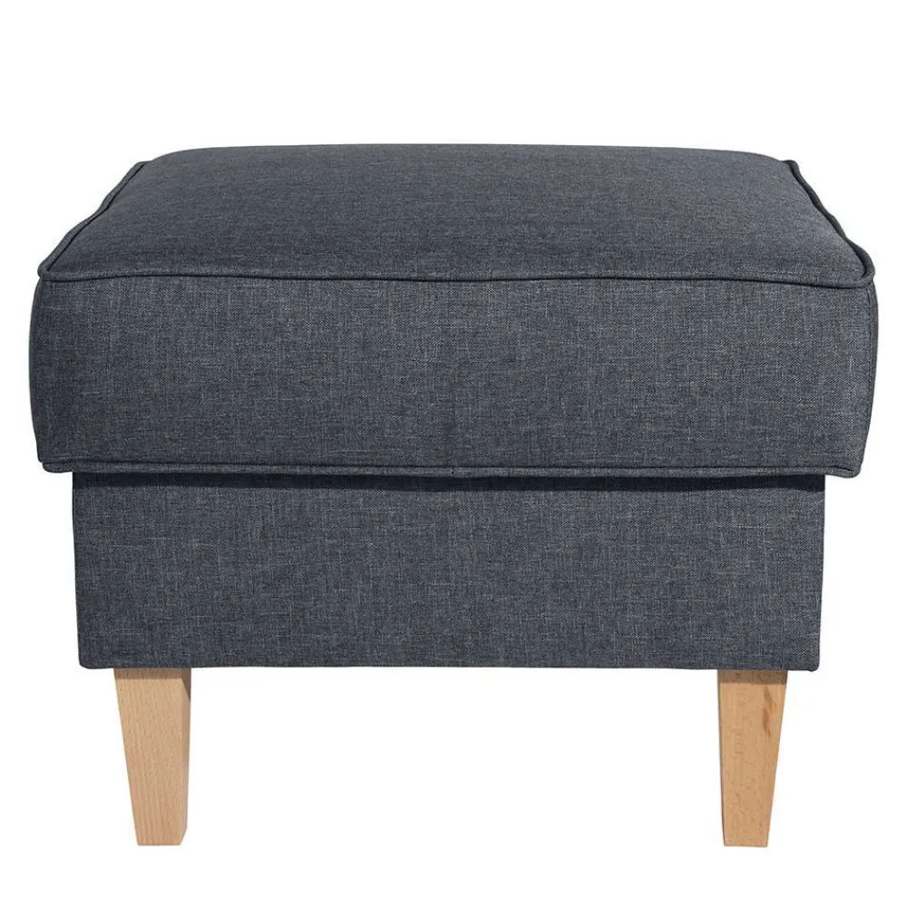 Wohnen Sessel<Polstersessel in Jeansblau und Buche - Patronia