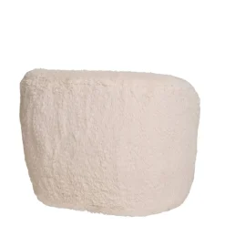 Wohnen Sessel<Polstersessel in Offwhite Webplüsch - Eddy