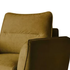 Wohnen Sessel<Polstersessel in Senfgelb Samt - Ombragon