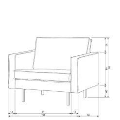 Wohnen Sessel<Polstersessel Trokey in Cognac Braun