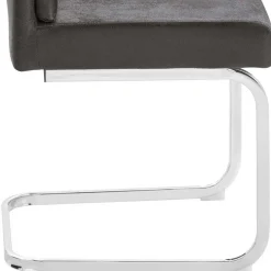 Wohnen Sessel|Stühle<Polsterstühle Freischwinger in Anthrazit - Ansar (2er Set)