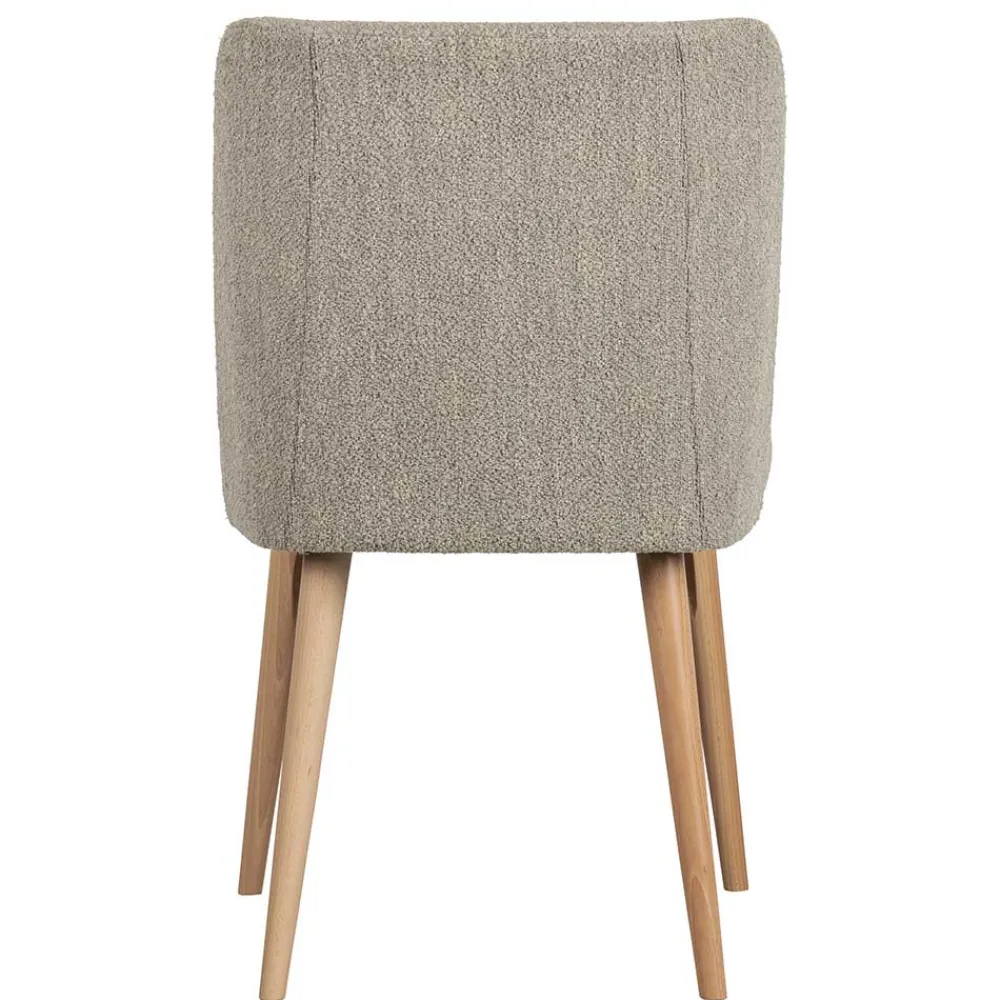 Wohnen Stühle<Polsterstühle in Beigegrau Boucle - Cornelys (2er Set)