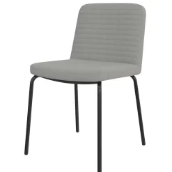 Wohnen Stühle<Polsterstühle in Grau und Schwarz - Semrosa (2er Set)