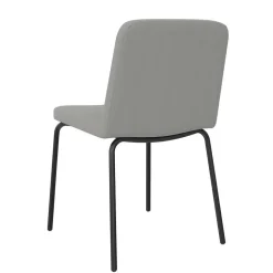 Wohnen Stühle<Polsterstühle in Grau und Schwarz - Semrosa (2er Set)