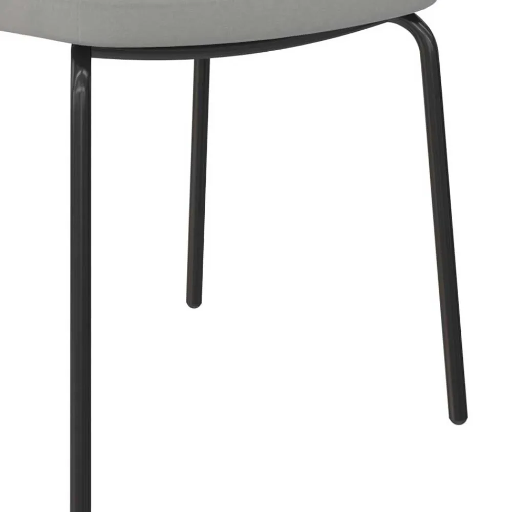 Wohnen Stühle<Polsterstühle in Grau und Schwarz - Semrosa (2er Set)