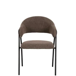 Wohnen Stühle<Polsterstühle in Hellbraun Boucle - Jaggon (2er Set)