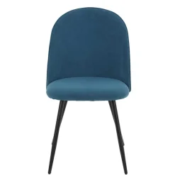 Wohnen Stühle<Polsterstühle in Petrol & Schwarz - Jeandru (4er Set)