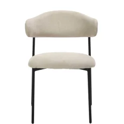 Wohnen Stühle<Polsterstühle in Taupe Strukturstoff - Filmau (2er Set)