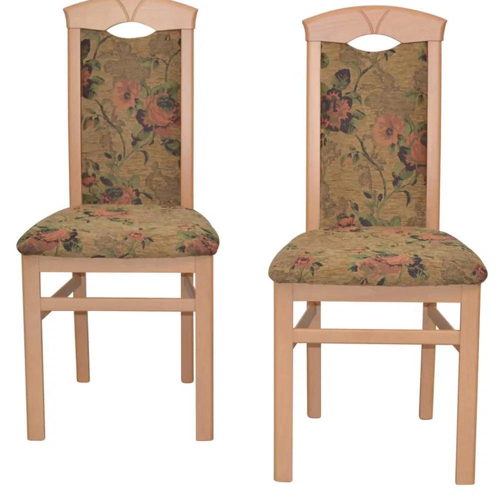 Wohnen Stühle<Polsterstühle mit Blumen Motiv - Vallona (2er Set)
