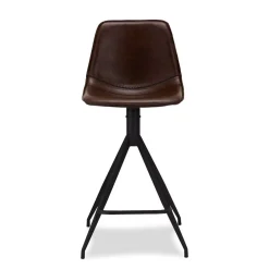 Wohnen Hocker<Polsterstuhl für Bar & Theke in Braun - Kalis (2er Set)