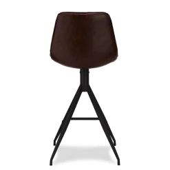 Wohnen Hocker<Polsterstuhl für Bar & Theke in Braun - Kalis (2er Set)