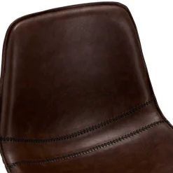 Wohnen Hocker<Polsterstuhl für Bar & Theke in Braun - Kalis (2er Set)