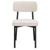 Wohnen Stühle<Polsterstuhl in Creme & Schwarz - Jeffa (2er Set)