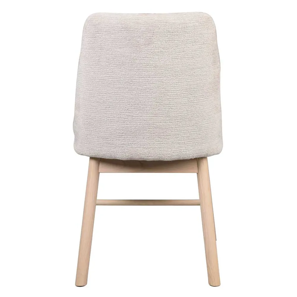 Wohnen Stühle<Polsterstuhl in Creme Strukturstoff - Peppino (2er Set)