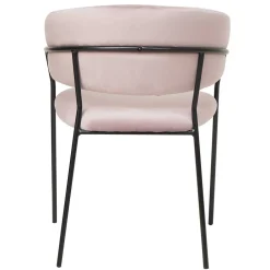 Wohnen Stühle<Polsterstuhl in Rosa & Schwarz - Cementa