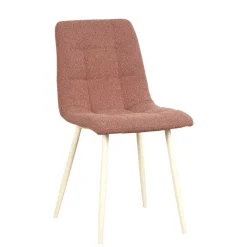 Wohnen Stühle<Polsterstuhl in Terracotta und Weiß - Elzanian