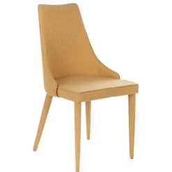 Wohnen Stühle<Polsterstuhl mit bezogenen Metallbeinen - Henrietta (2er Set)